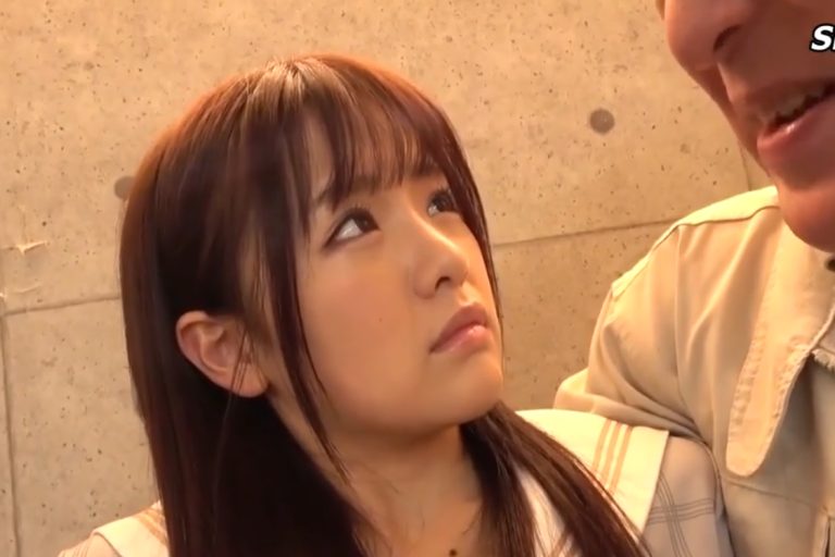 After her failed attempt to confess her love to her teacher, the female student was seduced by the janitor.